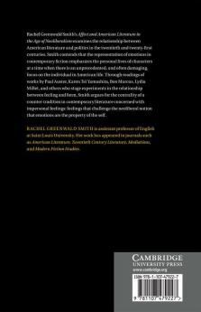 Affect and American Literature in the Age of Neoliberalism