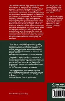 The Cambridge Handbook of the Psychology of             Prejudice