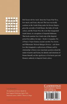 Homer between History and Fiction in Imperial Greek             Literature