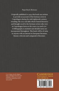 The German Influence in Danish Literature in the Eighteenth             Century