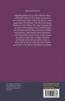 Early Tudor Government