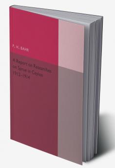 A Report on Researches on Sprue in Ceylon