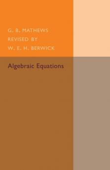 Algebraic Equations