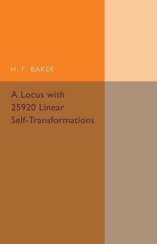 A Locus with 25920 Linear             Self-Transformations