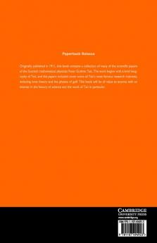 Life and Scientific Work of Peter Guthrie             Tait