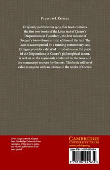 M. Tulli Ciceronis Tusculanarum Disputationum Libri             Quinque