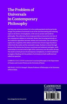 The Problem of Universals in Contemporary Philosophy