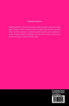 Scientific Papers and Addresses of the Hon. Sir Charles A.             Parsons