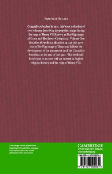 The Pilgrimage of Grace 1536-1537 and the Exeter Conspiracy             1538