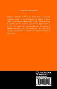 The Elements of Experimental Embryology