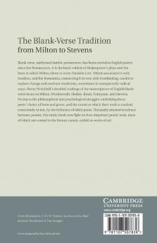 The Blank-Verse Tradition from Milton to             Stevens