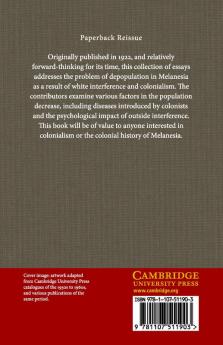 Essays on the Depopulation of Melanesia