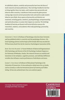 The Cambridge Handbook of Creativity and Personality Research