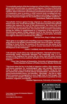 Migration and National Identity in South Africa             1860-2010