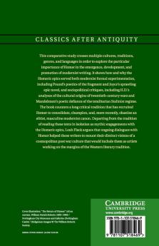 Modernism and Homer