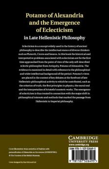Potamo of Alexandria and the Emergence of Eclecticism in Late             Hellenistic Philosophy