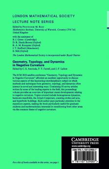 Geometry Topology and Dynamics in Negative Curvature
