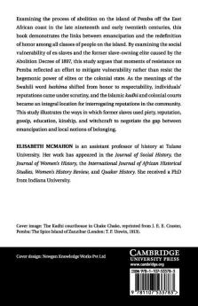 Slavery and Emancipation in Islamic East             Africa
