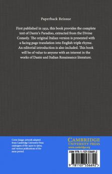 The Paradiso of Dante Alighieri