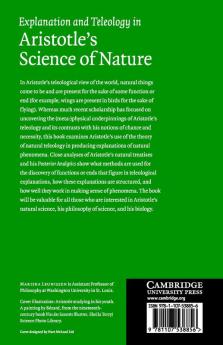Explanation and Teleology in Aristotle's Science of             Nature