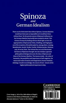 Spinoza and German Idealism