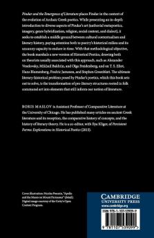 Pindar and the Emergence of Literature