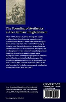The Founding of Aesthetics in the German             Enlightenment
