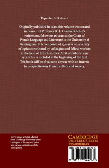 Studies in French Language Literature and History
