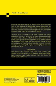 Mind Self and Person