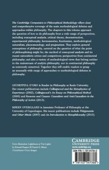 The Cambridge Companion to Philosophical Methodology