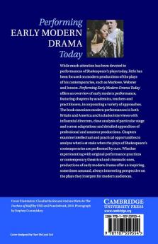 Performing Early Modern Drama Today