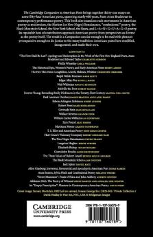 The Cambridge Companion to American Poets