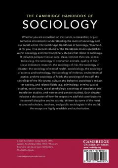 The Cambridge Handbook of Sociology