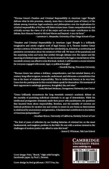 Freedom and Criminal Responsibility in American Legal Thought