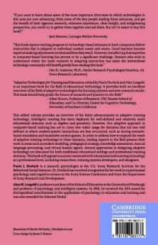 Adaptive Technologies for Training and             Education