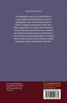 The Machinery of Justice in England