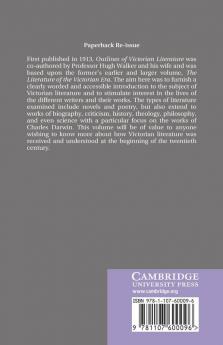 Outlines of Victorian Literature