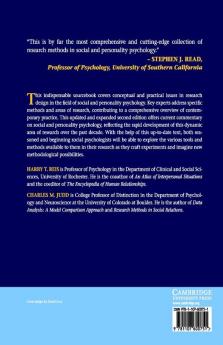 Handbook of Research Methods in Social and Personality             Psychology