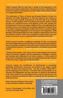 Von Neumann Morgenstern and the Creation of Game Theory