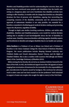 Bioethics and Disability