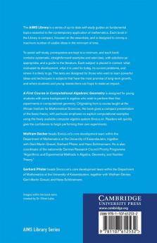 A First Course in Computational Algebraic Geometry