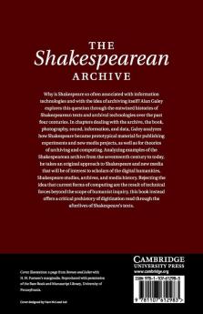 The Shakespearean Archive