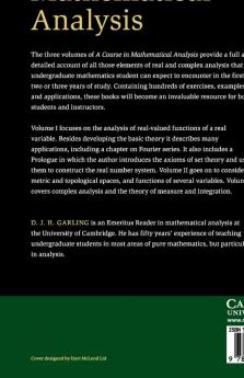 A Course in Mathematical Analysis