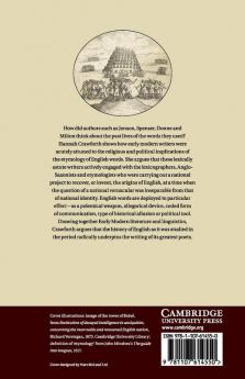 Etymology and the Invention of English in Early Modern Literature