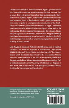 Elections and Distributive Politics in Mubarak S Egypt