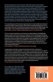 Anatomy of Authoritarianism in the Arab Republics