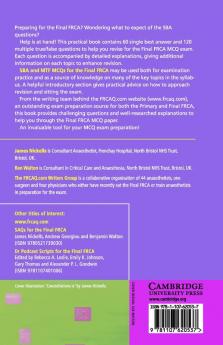 SBA and MTF MCQs for the Final FRCA