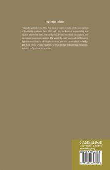 The Employment of Cambridge Graduates