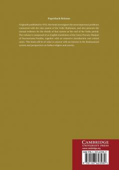 The Early Brahmanical System of Gotra and Pravara