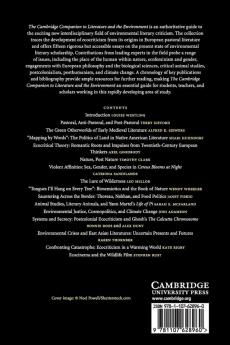 The Cambridge Companion to Literature and the Environment (Cambridge Companions to Literature)